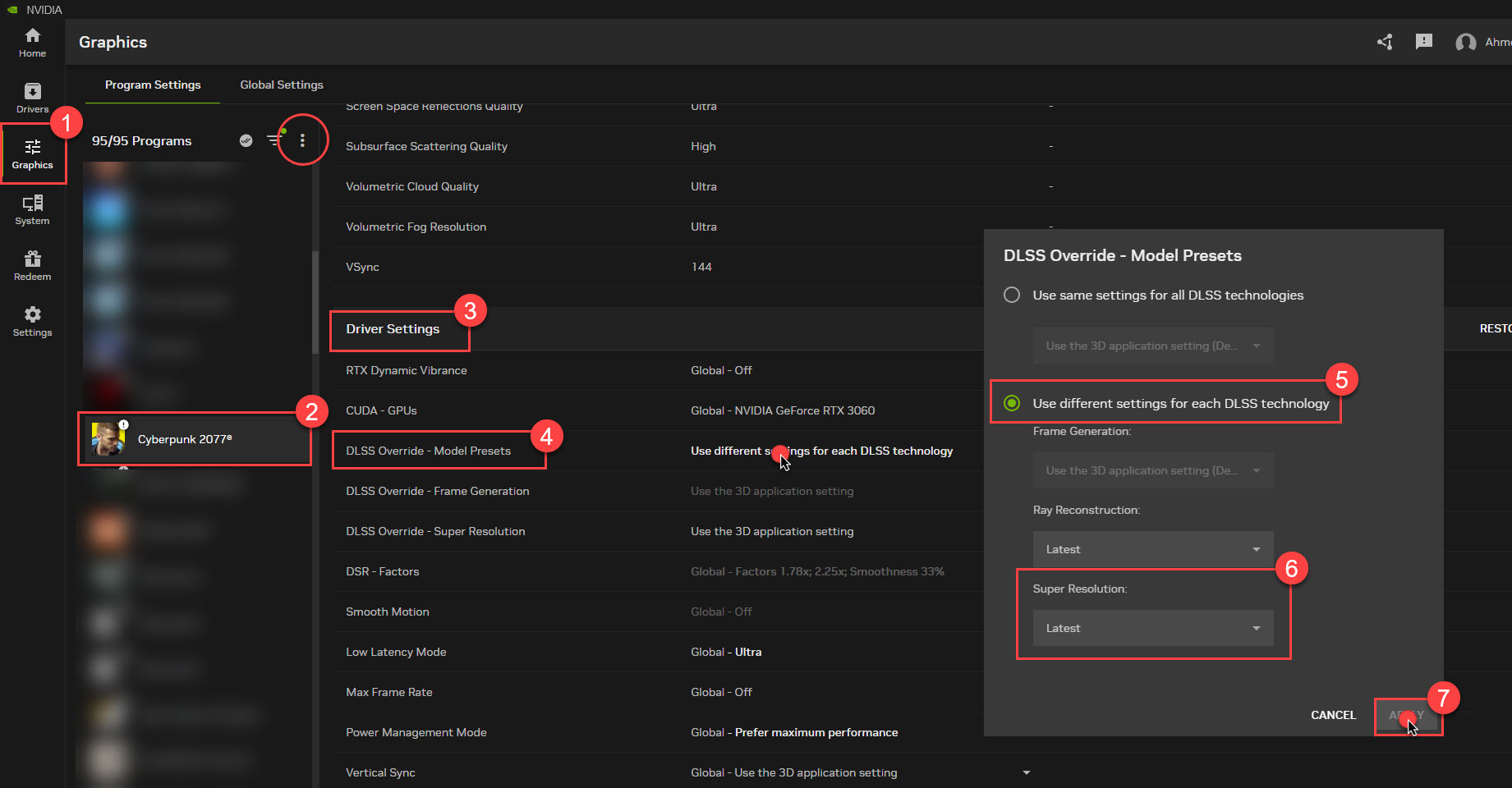 DLSS 4 Override Steps